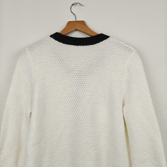 Lilly Pulitzer *Flawed* Davison Button Up Sweater Black,Cream Size Medium - Picture 16 of 16